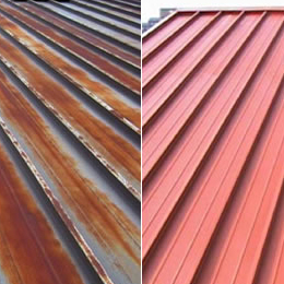 standing seam roof painting